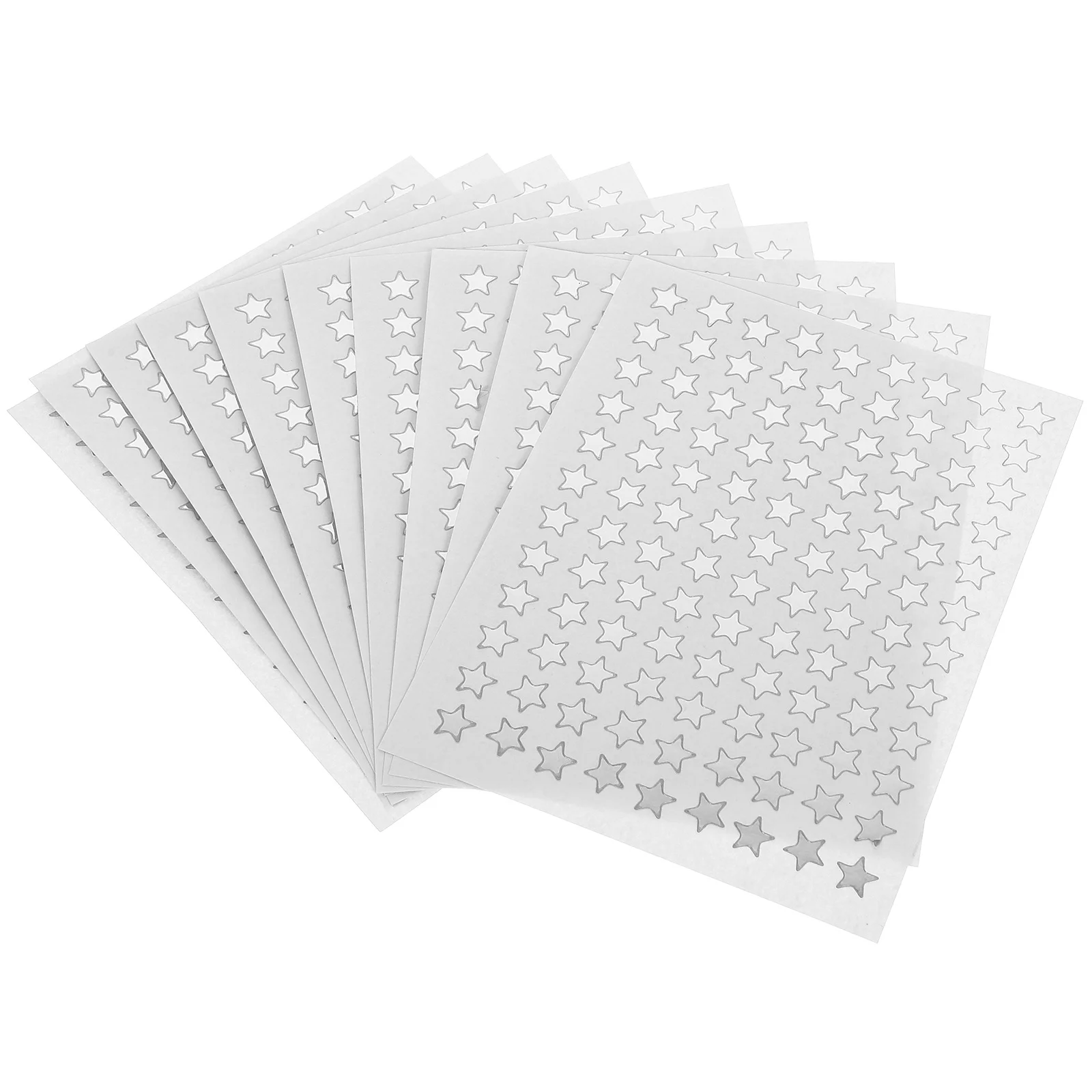 

10 Sheets Pentagram Shaped Creative Reward For Kindergarten Classroom Students Motivational Decorative Star Stickers