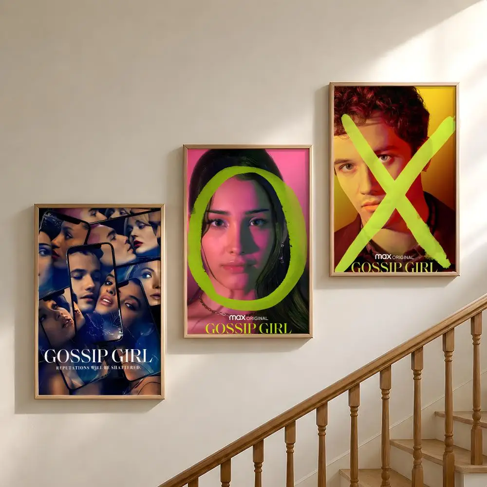 TV Gossip Girl Blair Serena Poster Waterproof HD Modern Peel And Stick Wall Decor Bedroom Living Room Dorm Office