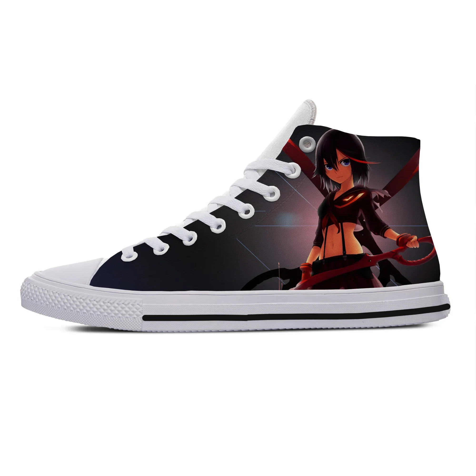 

Hot Cool Fashion Funny Summer Sneakers Casual Shoes Men Women Anime Kawaii Ryuko Matoi Kill La Kill High Help Board Shoes