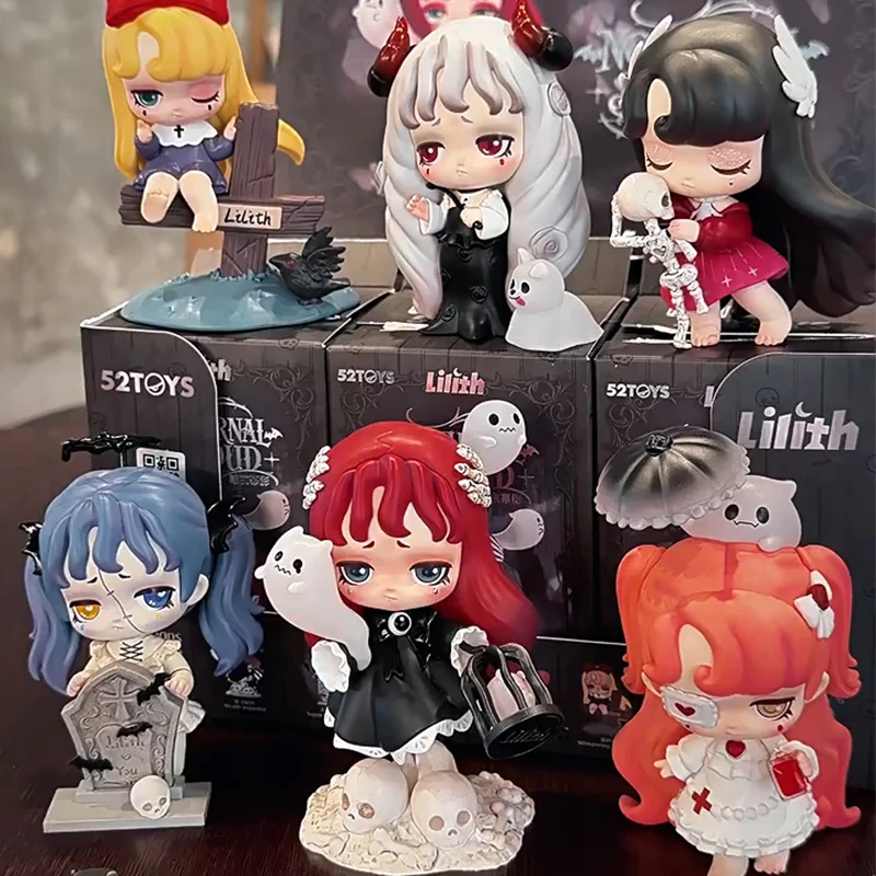Lilith Nocturnal Shroud Serie Blind Box Lilith Dark Style Actionfigur Überraschungstüte Anime-Figur Wohndekor Mystery Box Spielzeug