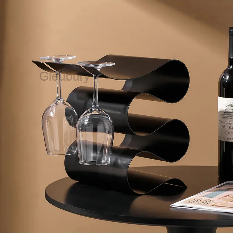 Red Wine Rack Decoration, High-end, Simple, Modern Dining Cabinet, Wine Rack, Cup Holder, Living Room Wine Cabinet Decoration