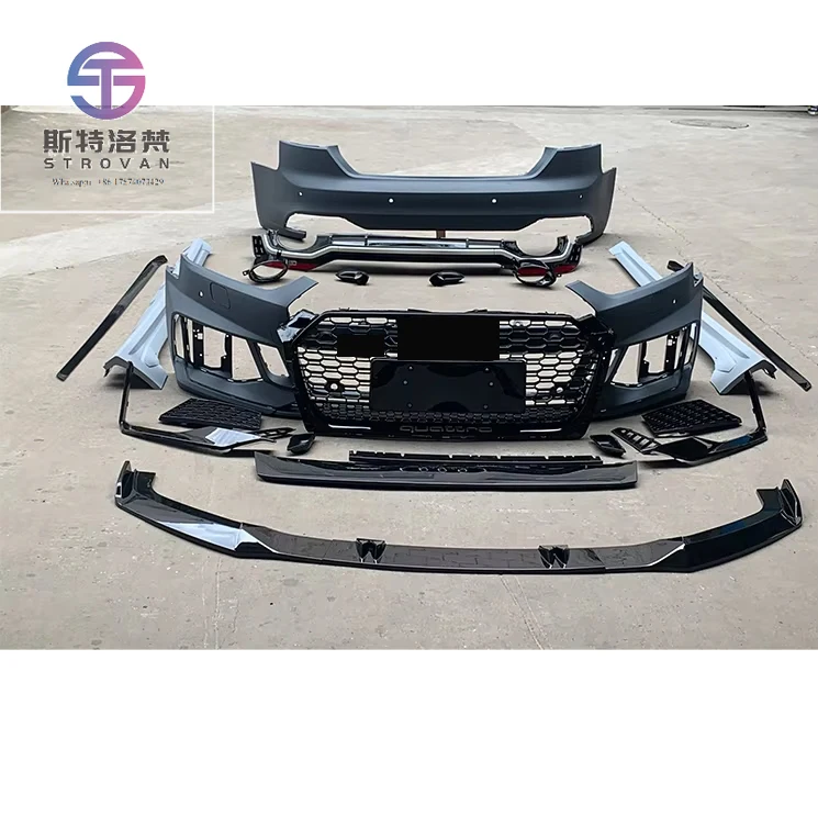 

Hot Sale Bodykit with Front Bumper Grille Side Skirt Rear Bumper for A5 S5 B9 Upgrade RS5 2018