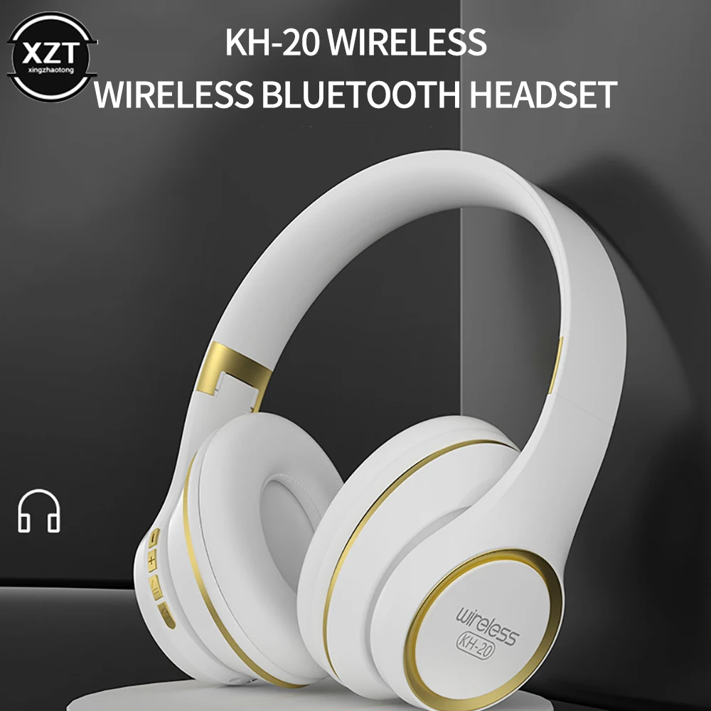 KH20 Bluetooth Wireless Headset Business Calls Electronic Sports Games Bluetooth Headset Stereo With Mic Ultra Long Endurance