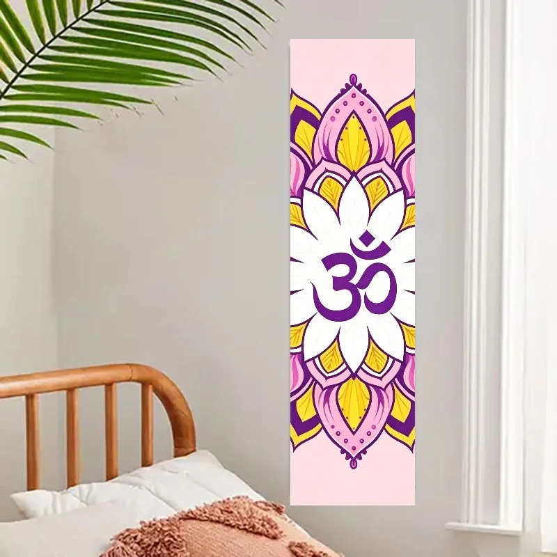 VIKAMA Stained Glass Pebble Runner Rug, Mosaic Design for Hallway Non Slip