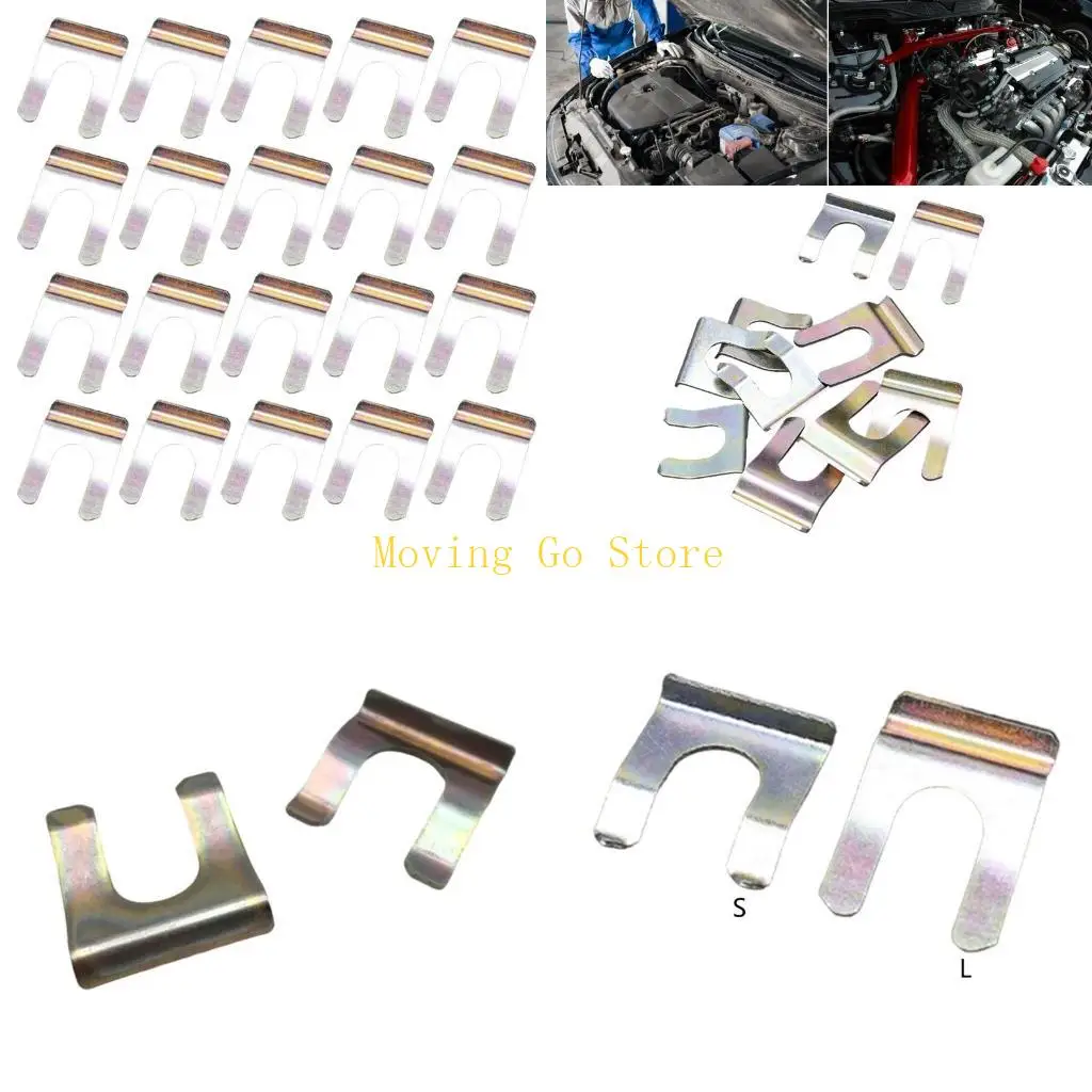 

B5XD Pack Of 20 Metal Brake Line Clamps Brake Hose Retainers for Truck Applications