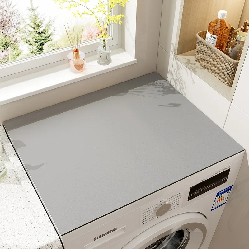 Solid Color Printed Diatomaceous Earth Tumble Dryer Cover Mat Sun Protection Counter Pad Dust Cover Nightstand Dust Mat