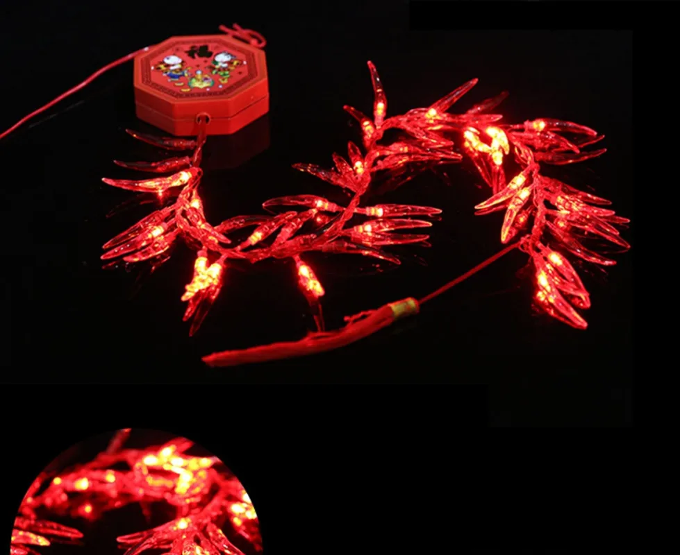 Lantern Decoration Lamp Squelchier Led Electronic Firecrackers String Light Fireclays Belt