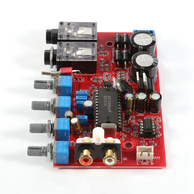 YJ0026-OK Preamp Board, 2X3300UF, Filtro Capacitor, 1,6mm de Espessura, PCB Board, AC12V-15V, Módulo de Dupla Voltagem