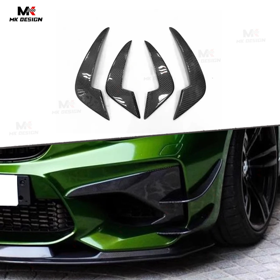 

Carbon Fiber AC Style Front Canards Bumper Splitter Side Flap For BMW F87 M2 M2C 2014-2021 Front Bumper Fins Car Accessories