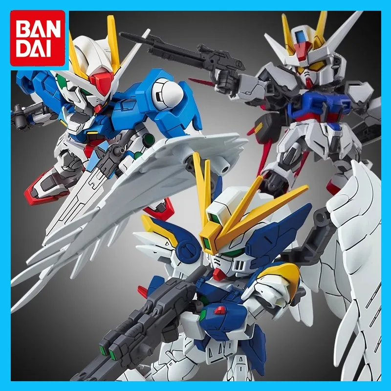 

Bandai Original GUNDAM Anime Figure Q Edition SDEX SD Action Figure Toys for Boys Girls Kids Gift Collectible Model Ornaments