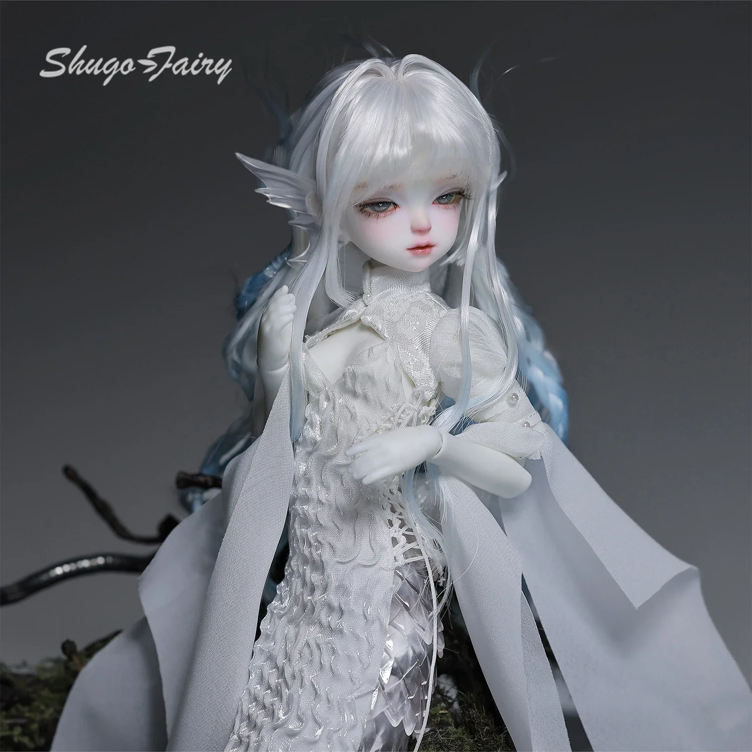 1/6 Monster Girl BJD Virelai D Anime Pale Twin Mezzo Demone Set Completo Lunga Coda Scaly Shugafairy Originale Bjd Bambole Articolate