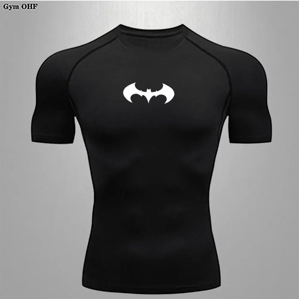 Men\'s High Quality Training Outdoor Sports T-Shirt Tight Elastic Compression T Shirt Clothes Gym Running Jogging Sweatshirt Tops