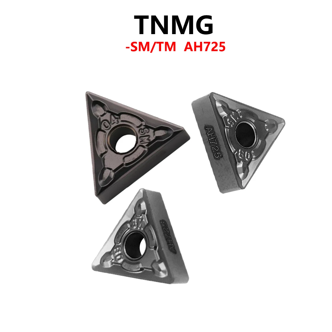 

100% Original Carbide Inserts TNMG160404-SM AH725 TNMG160408-TM AH725 Holder Cutter TNMG 160404 160408 CNC Tools Shank