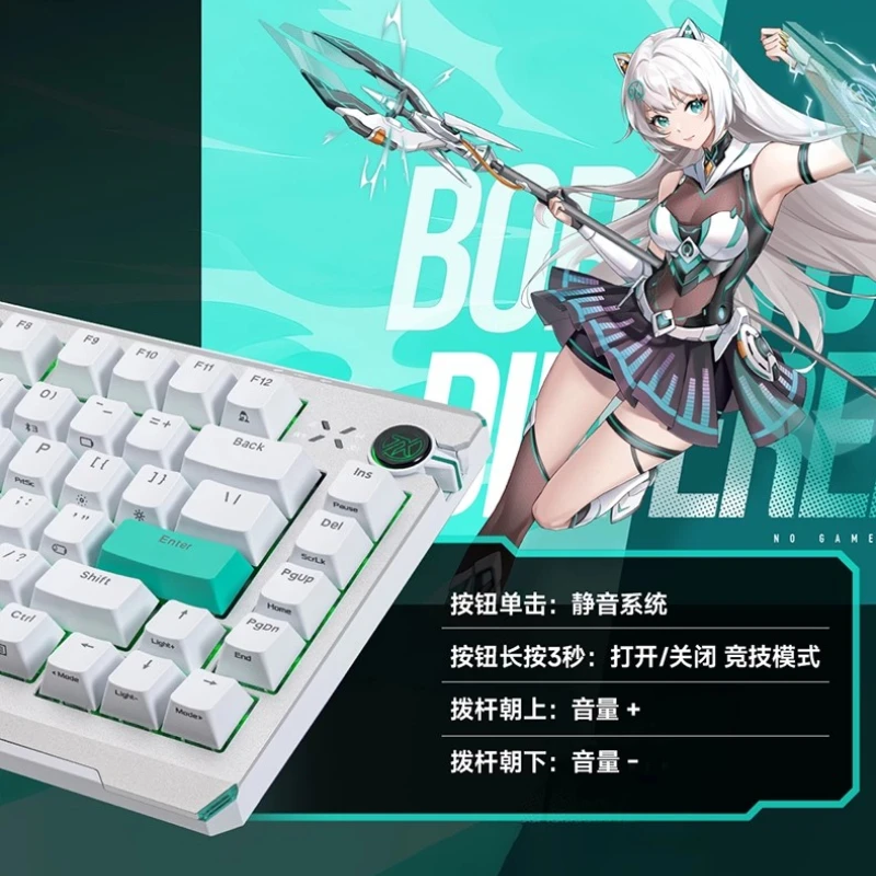 ROG TUF Gaming 75 Magnetic Axis Keyboard, Three-Mode Wireless, 8K Report Rate, 0.01mm Precision, Magnet King Axis TX75