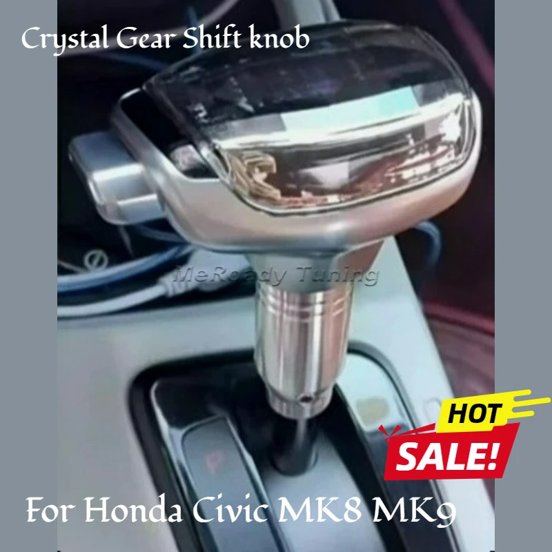 

Кристаллическая автоматическая ручка переключения передач, ручка переключения передач для Honda Civic Mk8 Gen 8 MK9 Gen 9 2008 2010, аксессуары для интерьера из углеродного волокна