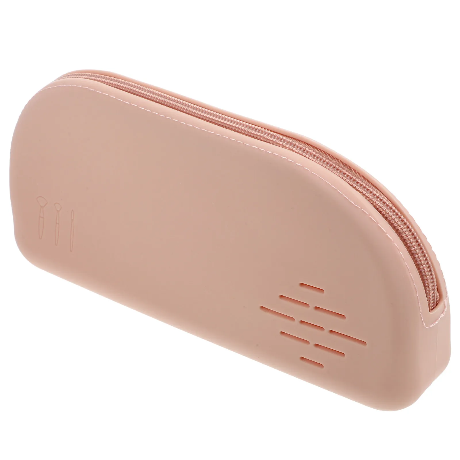 Travel Makeup Brush Holder Silicone Portable Lightweight Compact Makeup Brush Organizer Bag Durable Storage Pouch