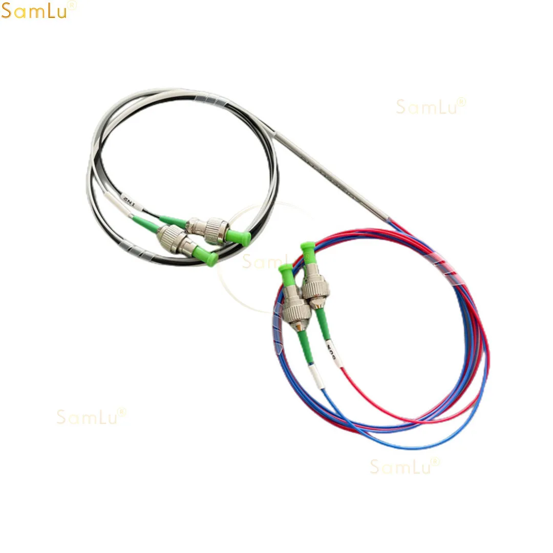 2x2 1310/1550 ±40 nm Dual-Fenster-Faserkupplung 50:50 Split FC/APC Splitter Glasfaser-Stecker Glasfaser-Stahlrohr 2x2