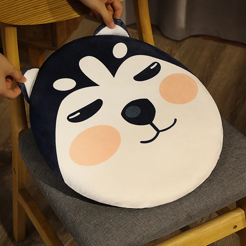 40 سنتيمتر لطيف شيبا اينو البومة بعقب وسادة ألعاب من نسيج مخملي الدب الكرتون مريحة الطعام كرسي وسادة