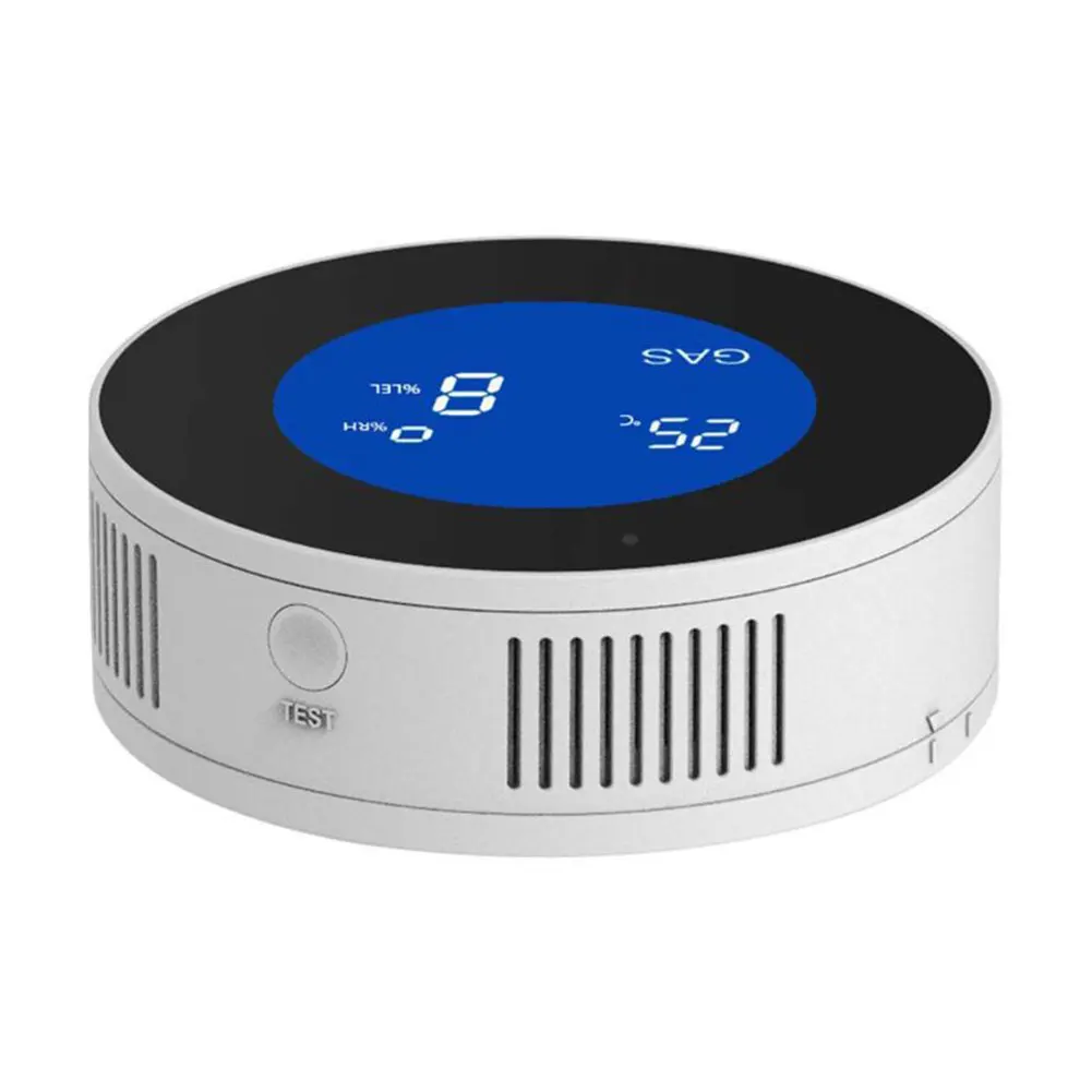 Detector de fugas de Gas inalámbrico con pantalla LCD, alarma de Gas Natural, Sensor de Gas Combustible, dispositivo de seguridad para el hogar de alta sensibilidad