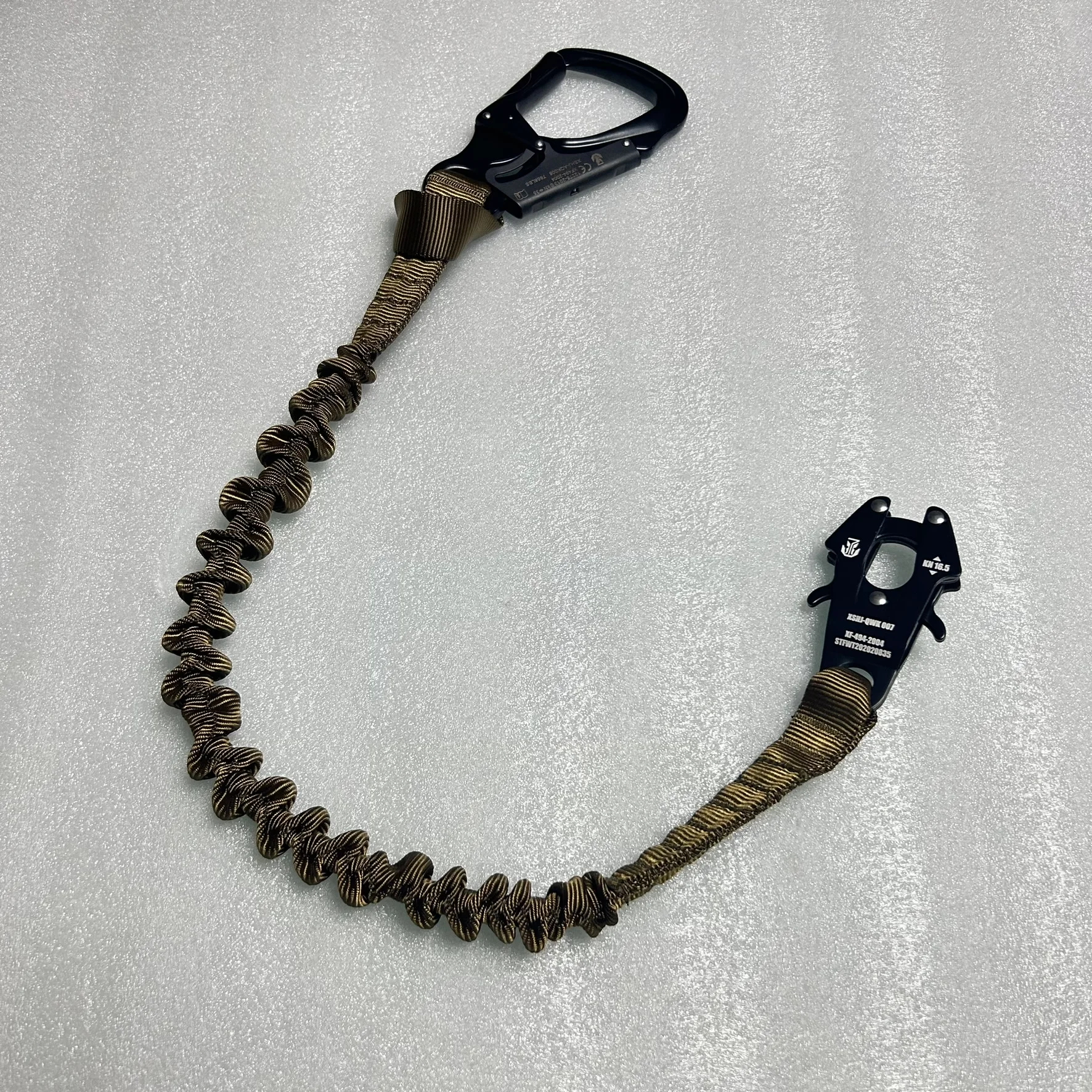 tactical-personal-retention-lanyard-d-buckle-quick-release-elastic-safety-rope-double-head-hanging-buckle