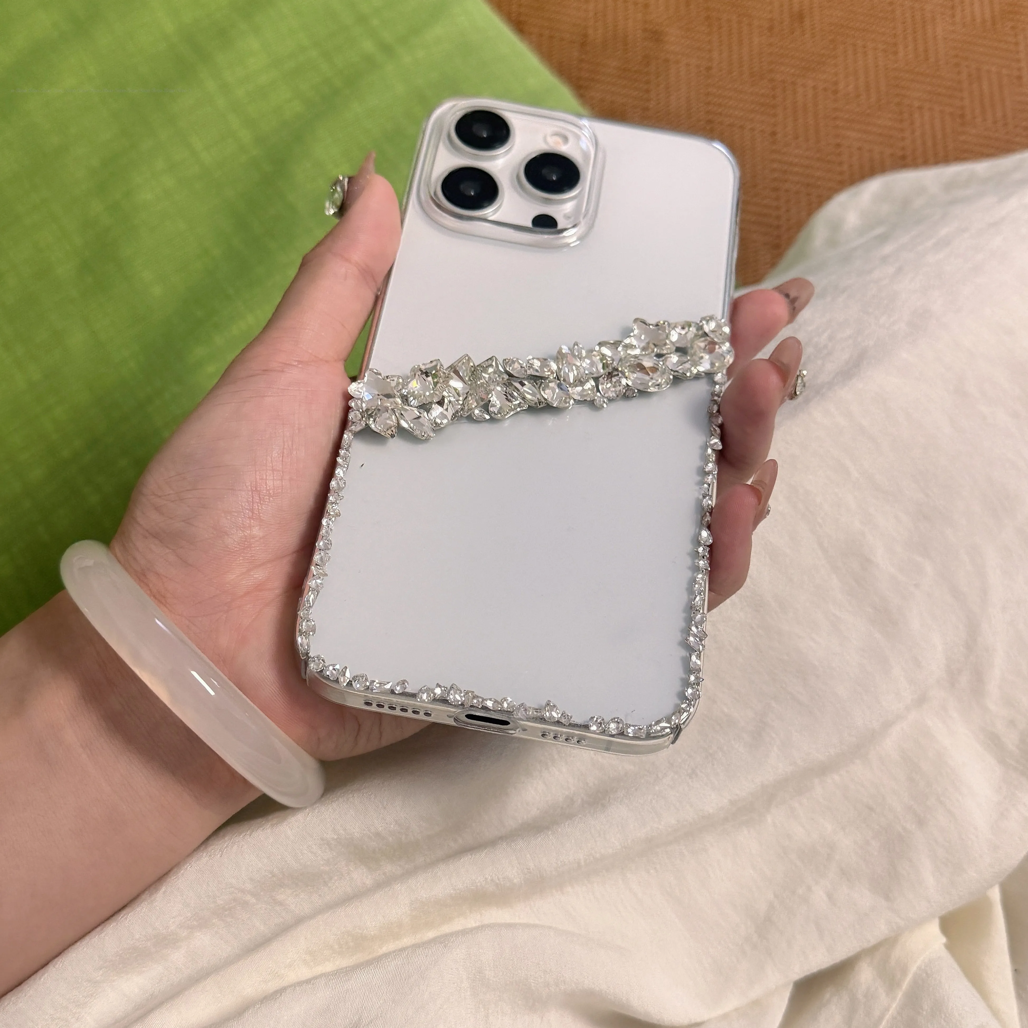 بريق فاخر متألق ل Redmi ملاحظة 7 8 9 9s 10 11 11T 11S 11E Pro Max 4G 5G بلينغ اليدوية الصلب PC الغطاء الخلفي جراب هاتف