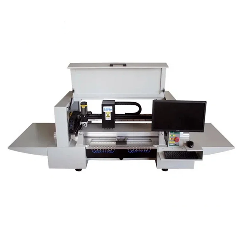 Máquina automática de seleção e colocação de SMT, 4 cabeças com sistema visual de câmeras para linha de produção LED PCB BGA