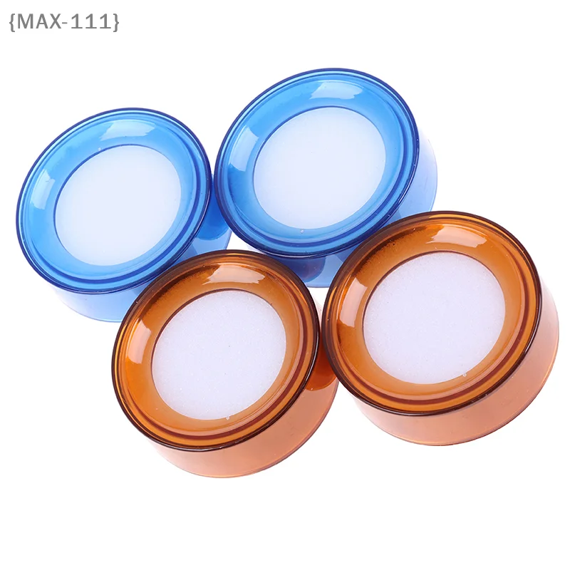 【F2-MAX111】2PCS/Lot Plastic Round Case Finger Wet Sponge Damper for Casher Count Money