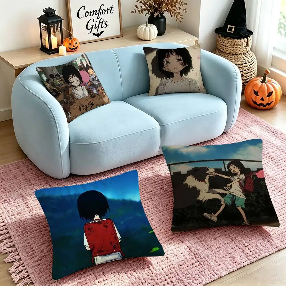 Anime T-Takopii no Genzai  Square Double-Sided printed Pillow Case Bedroom Bedside Pillow Sofa Cushion Cover