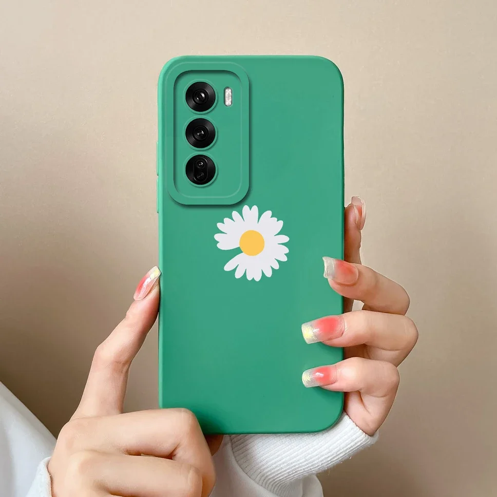 For OPPO Reno12 Pro 5G Case Lovely Dinosaur Liquid Silicone Soft Cases Shockproof Phone Cover For OPPO Reno 12 12Pro Fundas Capa