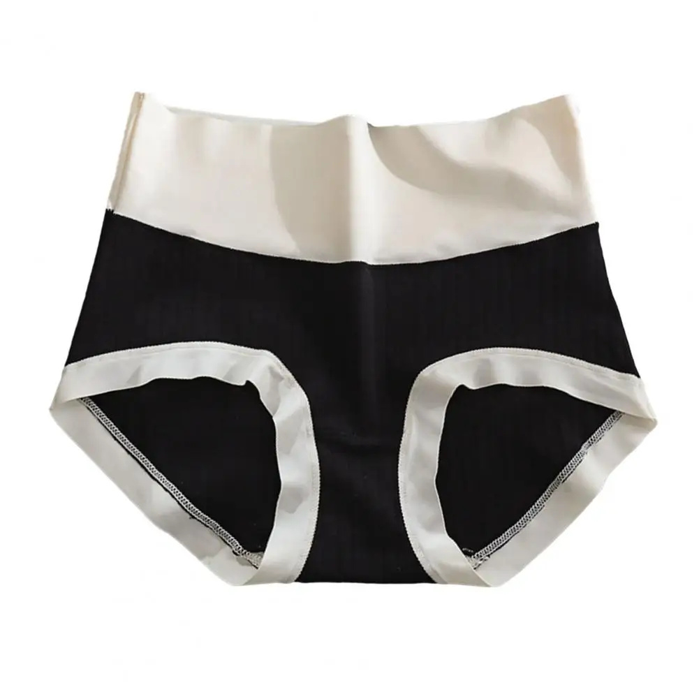 Women Cotton Blend Panties Ice Silk Underpants High Waist Women\'s Panties with Tummy Control Butt-lifted Design Soft for Ladies