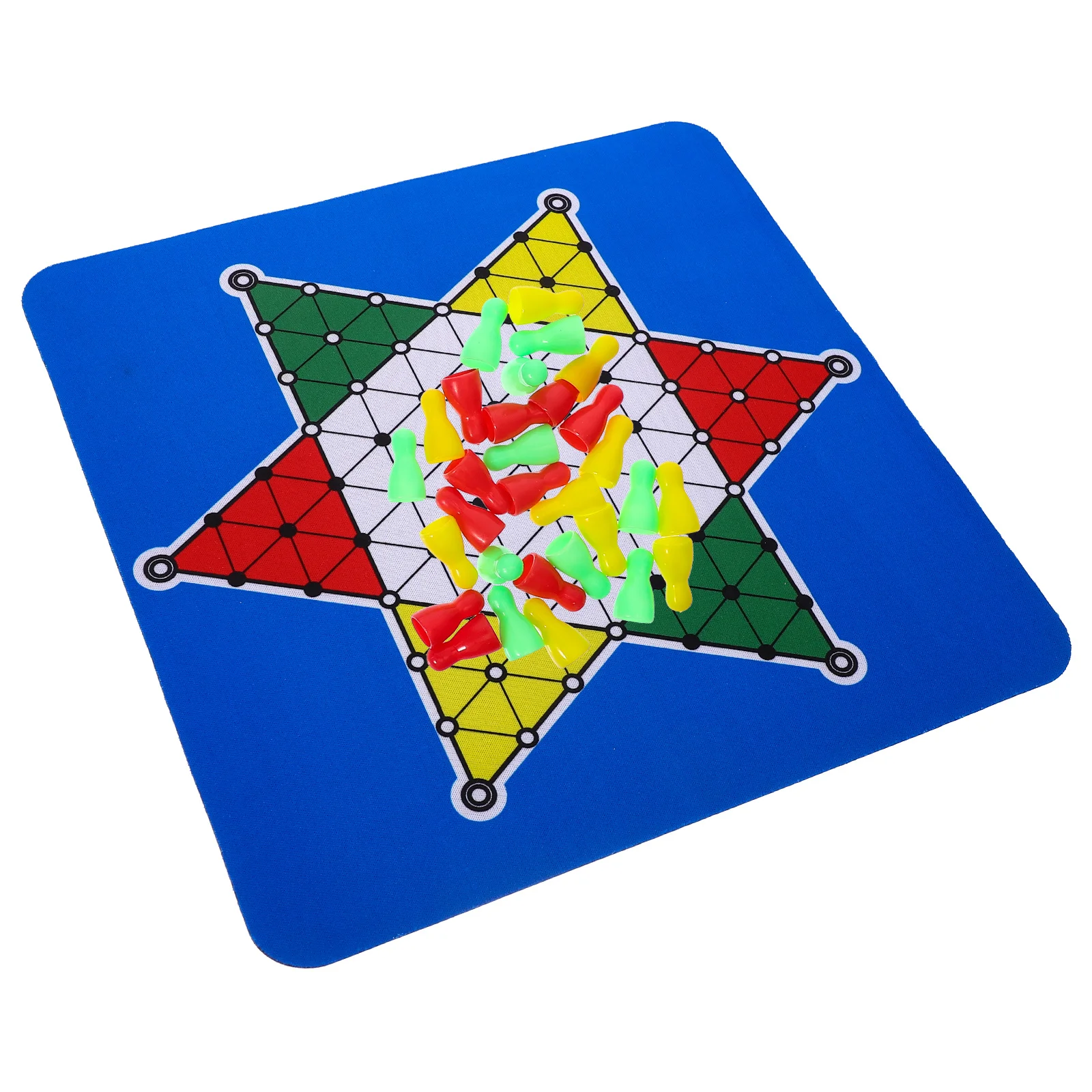 

1 Set Chinese Checker Chessboard Foldable Reusable Simple Board Multifunctional Practical Wear-Resistant Tabletop Fun