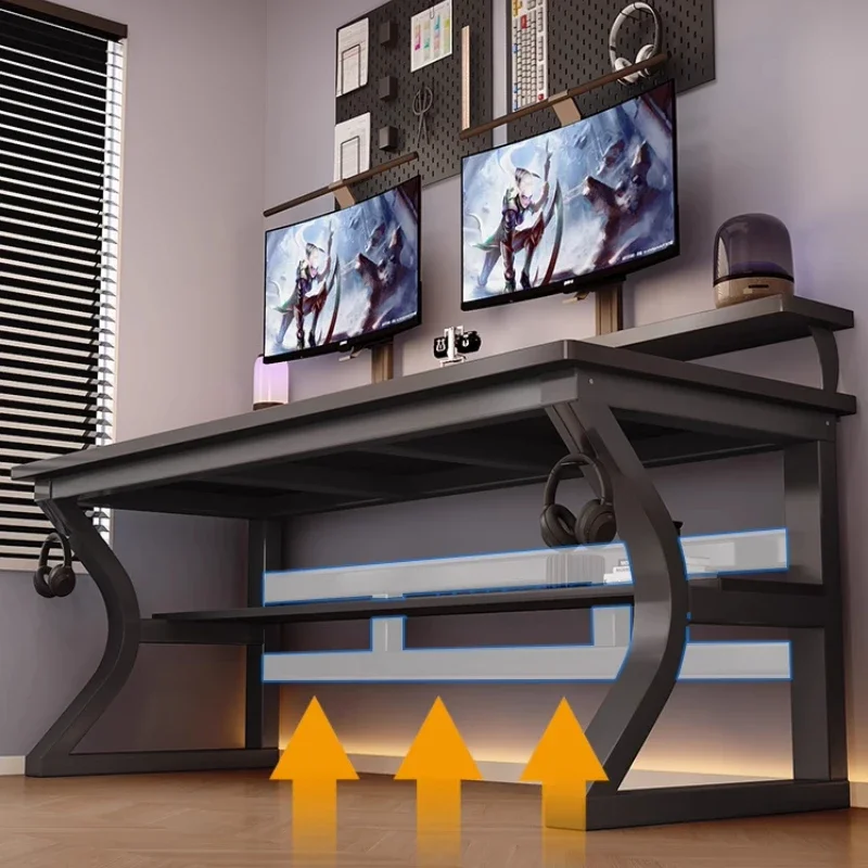 Conference Designer โต๊ะทํางานสมัยใหม่บ้านหรูหราเขียนโต๊ะคอมพิวเตอร์แล็ปท็อปความงาม Gamingtisch เฟอร์นิเจอร์ห้องนั่งเล่น