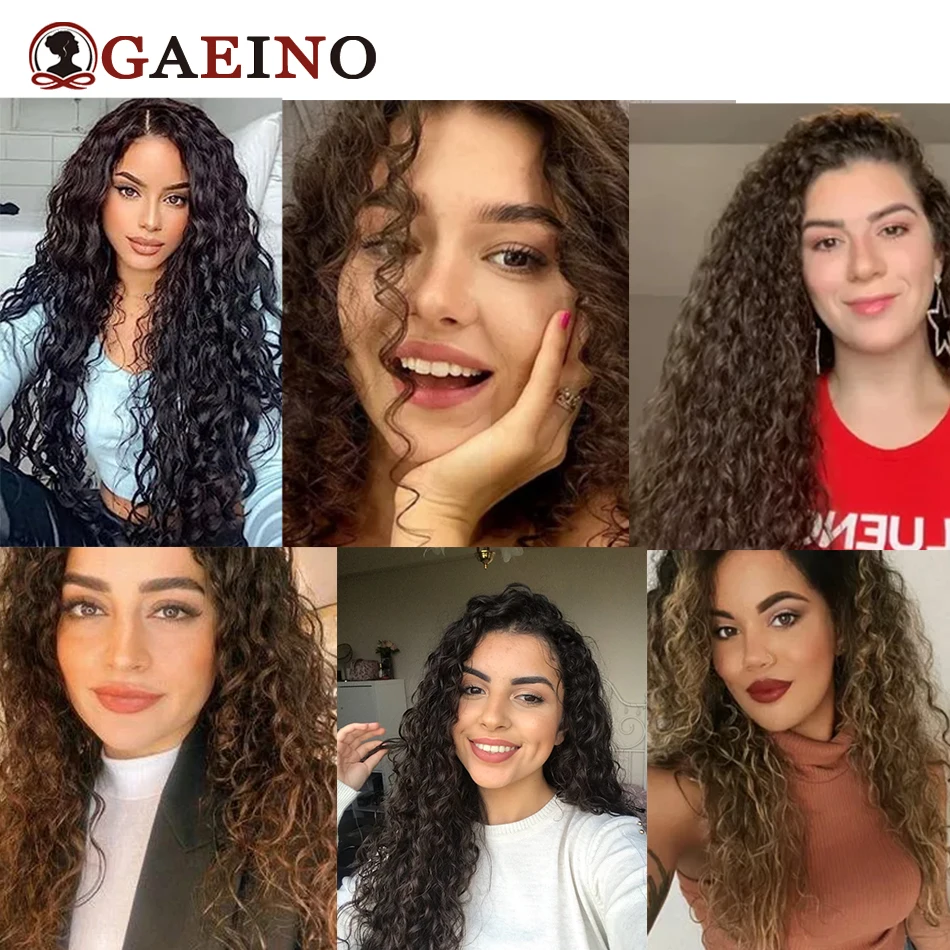 Onda de água extensão de trama do cabelo humano para mulheres, cabelo encaracolado remy, costurar, trama dupla, loira suja, # 1B