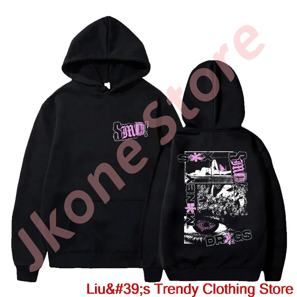 

Lucki SMD Hoodies Rapper Tour Logo Merch Women Men Fashion Casual HipHop Style Streetwear Sweatshirts