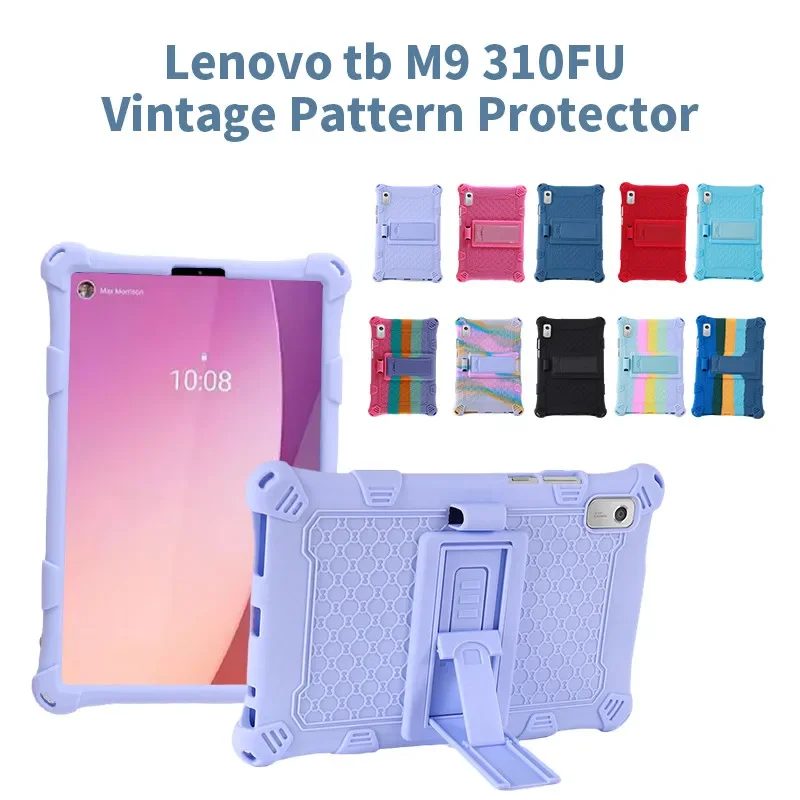 For Lenovo Tab M9 M 9 TB-310FU TB-310XU Case 9.0 inch Shockproof Silicon Kickstand Kids Tablet cover For Lenovo Tab M9 9" Fundas