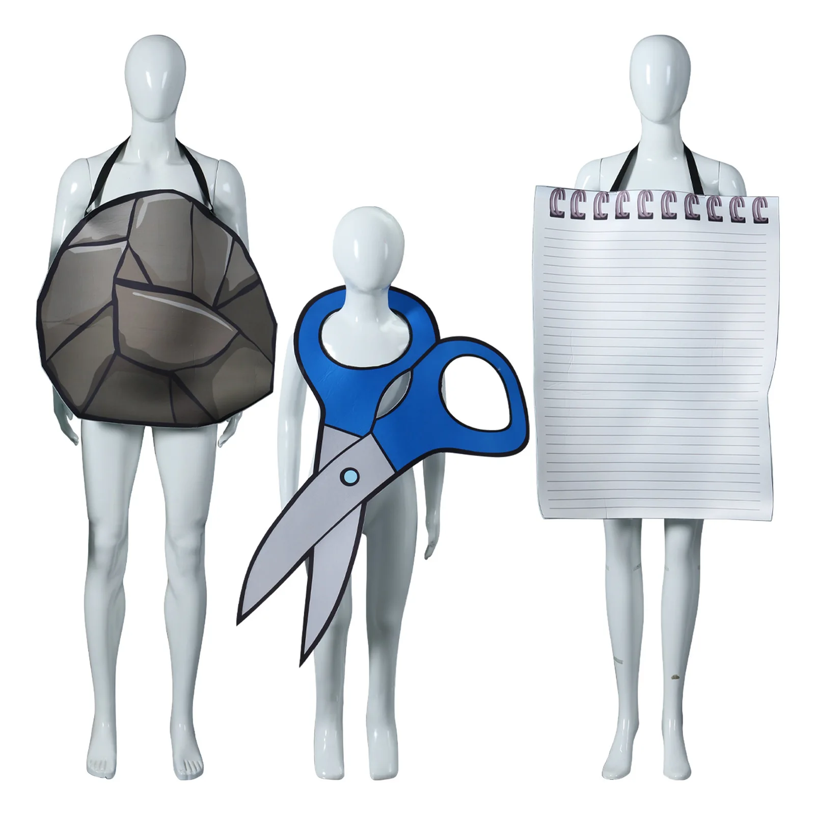 Хэллоуин Fun Ro Paper Ножницы Игровой набор Забавный костюм для выступлений Костюм Игра Одежда Бар Сова Реквизит для мероприятий Женская мода