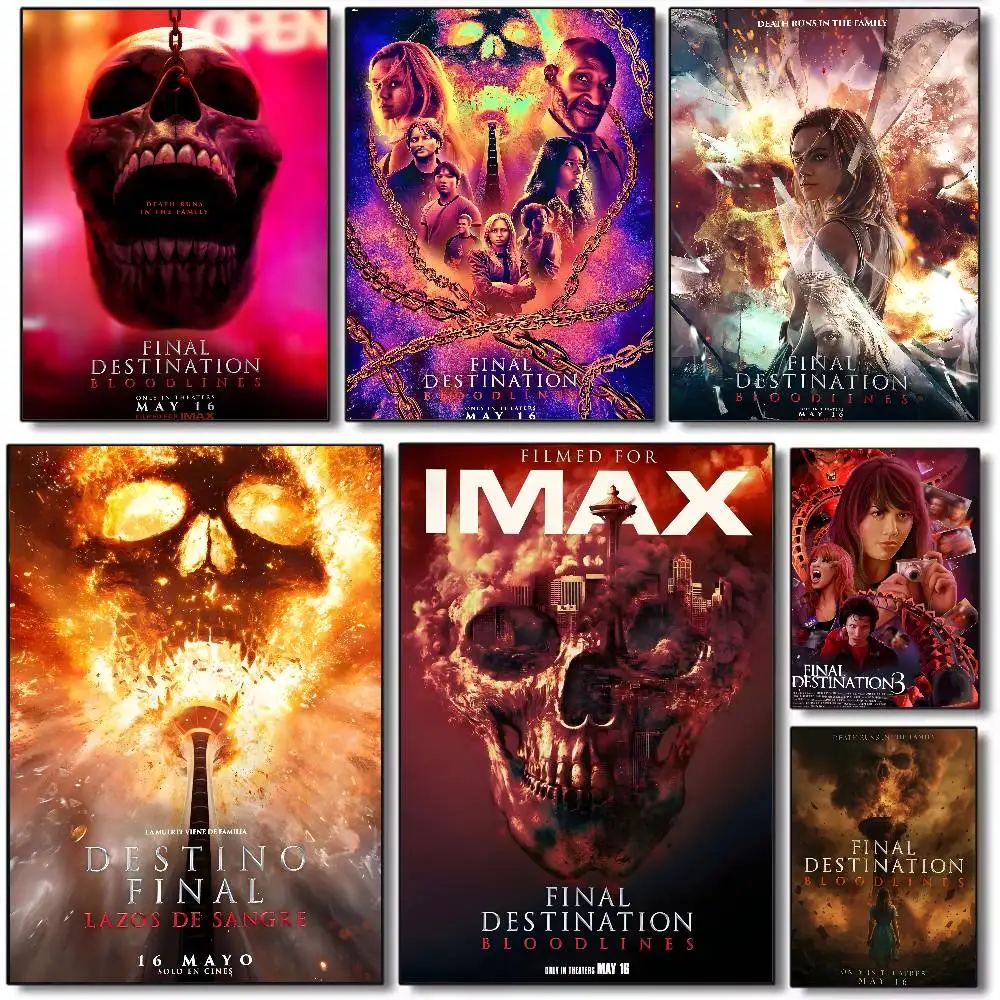 Final D-DestinaTion Movie Film Poster Art HD Canvas Advanced Aesthetic Printing Paper Wall Art for Living Room Home Decor