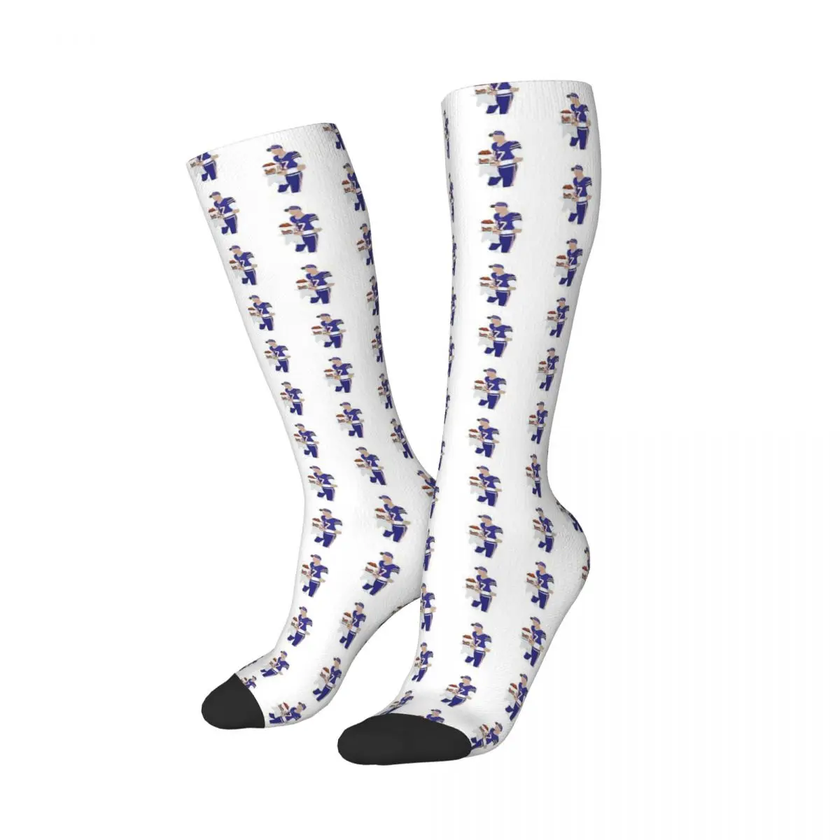 Josh Allen, Buffalo Bills, Duff\'s Chicken Wings Sticker Socks Sweat Absorbing Stockings All Season Long Socks Christmas Gifts