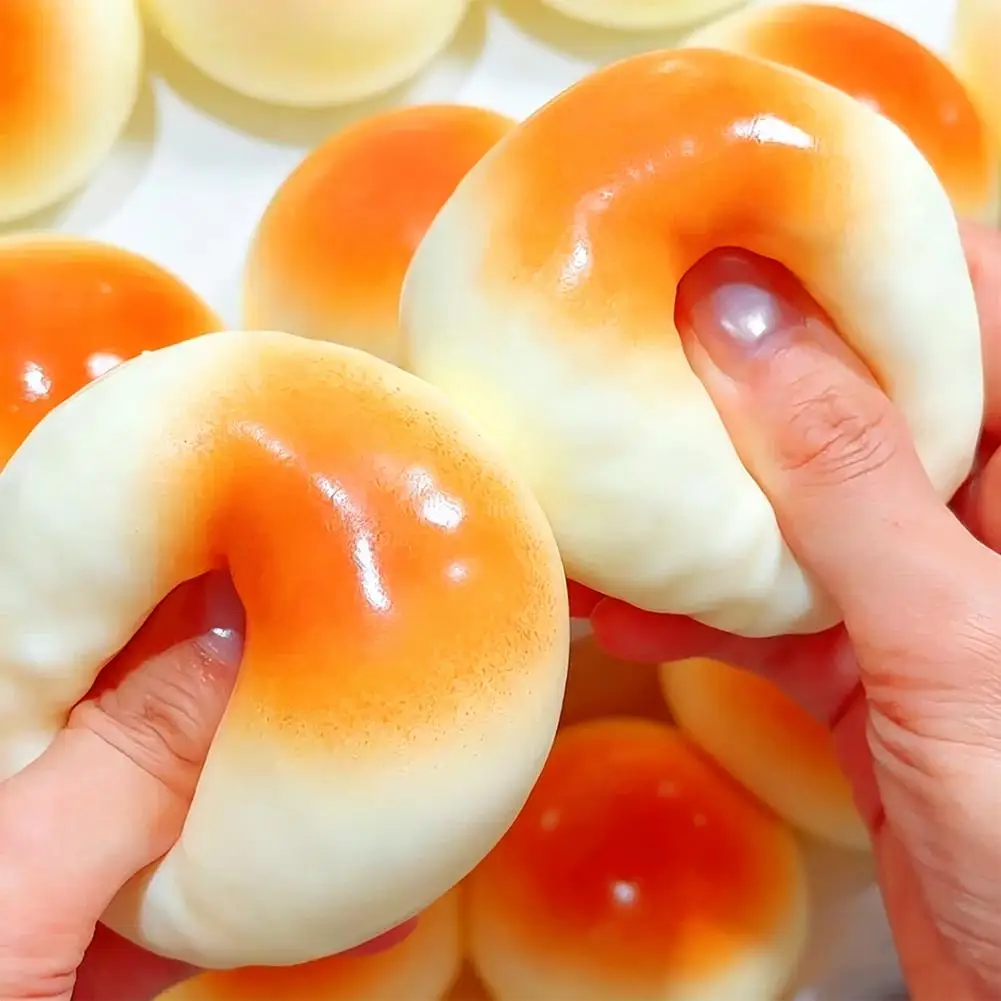 Super Soft Squishy Realistic Honey Bun Bread Decompression Artifact Honey Bread Pinch Toys 2026 Slow Rebound Stress Relief Toys
