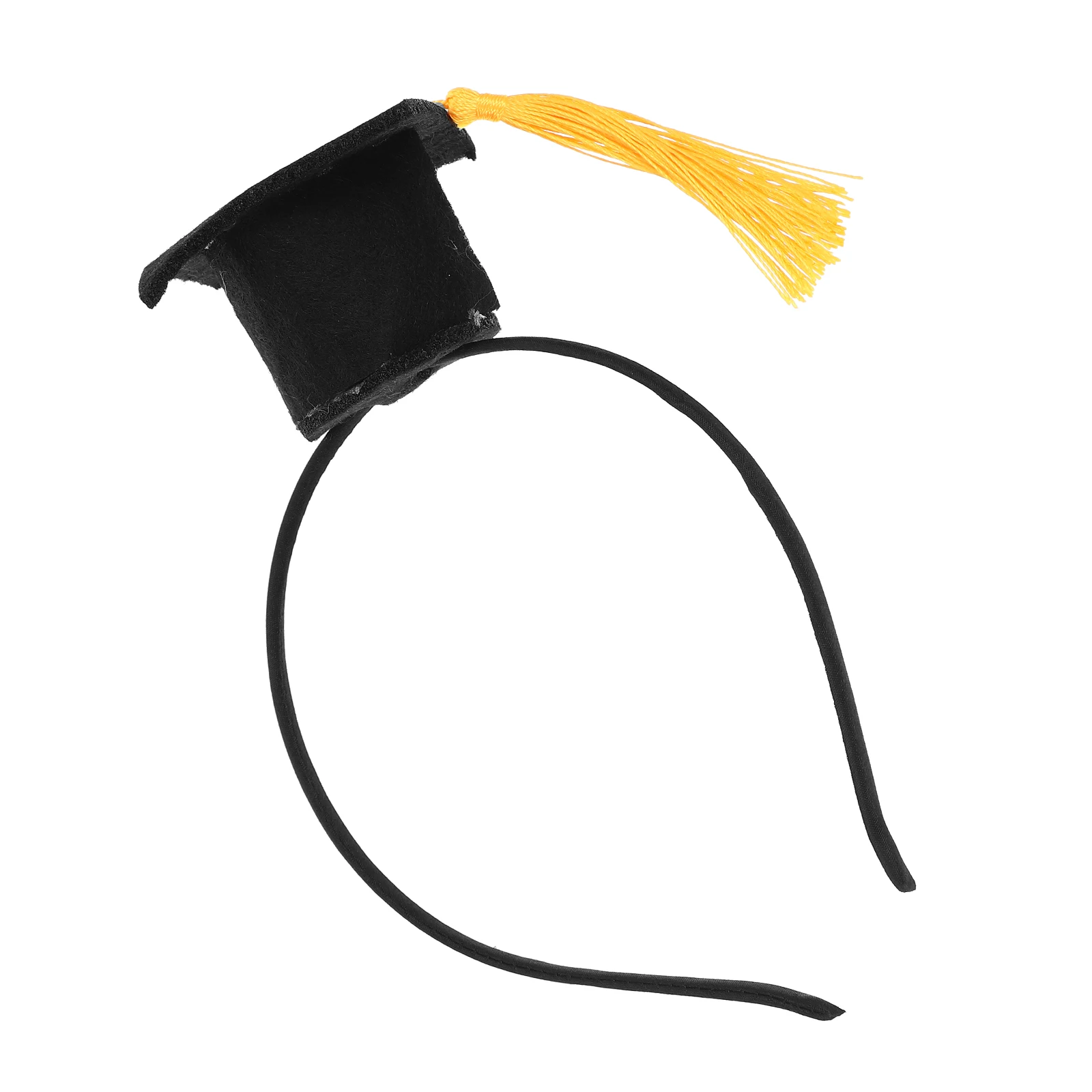 

Felt Tassel Doctoral Hat Headband Graduation Party Hair Hoops Mini Hat Headdress Graduation Hairband For Stage Performance