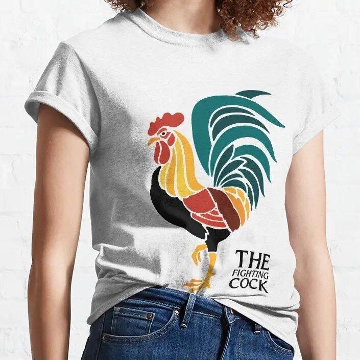 The Fighting Cock Classic    Unisex summer T-shirt Cotton fashion couple clothes