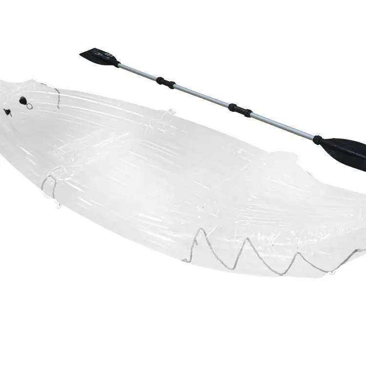 Custom Clear Kayak Multi Person Inflatable Boat 2 Person Assault Boat Thickened Abrasion Resistant Bottom Fishing Boat Kayak