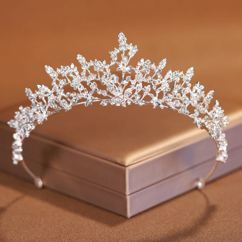 Itacazzo Bridal Headwear Silver-colour Exquisite Style Classical Ladies' Crown For Wedding