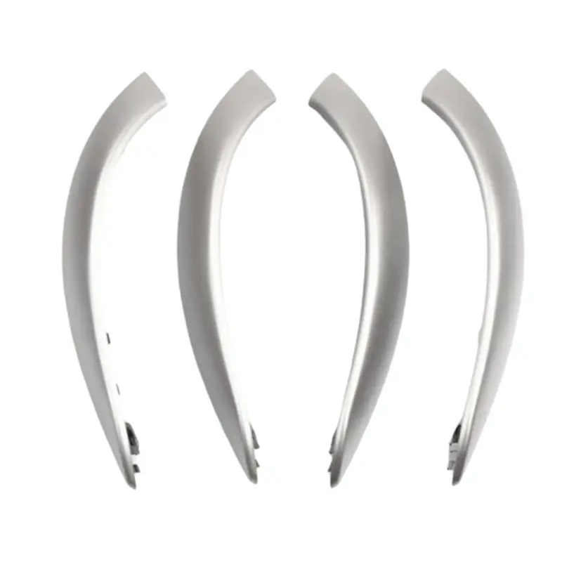 

Plain Car Inner Door Armrest Pull Handle Cover Grab Panel Outer Cover For BMW 3 Series F35 2012-2018 Silver