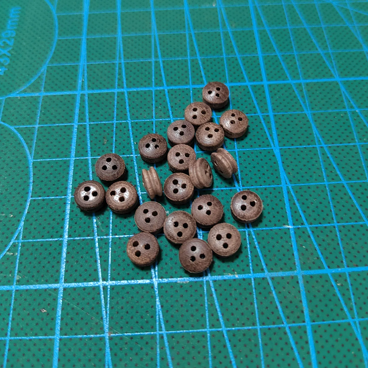 Ship Model Fittings Black walnut Pulleys Boat Model 20pcs/bag