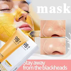 Gold Peel Off Máscara para Cuidados com a Pele, Remover Cravos, Acne, Anti-Rugas, Levantamento, Refirmamento, Controle de Óleo, Encolher Poros, Rosto, Pele, 80g