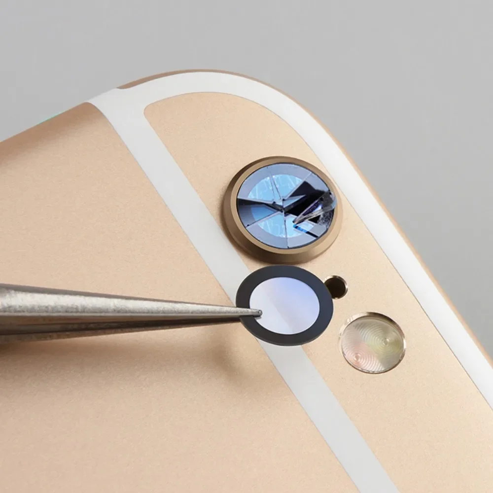 Sapphire Back Camera Lens Glass For iPhone 12 13 Mini 14 15 Plus 17 Pro Max Rear Camera Repairing Parts With 3M Adhesive & Tools view 2