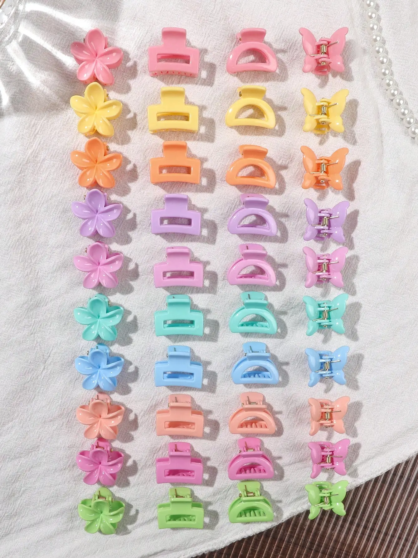 40 Stück langlebige Mini-Haarklammern, ideal für Kinder und Erwachsene, zur Haarstyling-Dekoration, zum Befestigen von Ponyfransen, mit starkem Halt, Multifunktions-Klemmklammern – Detail 19