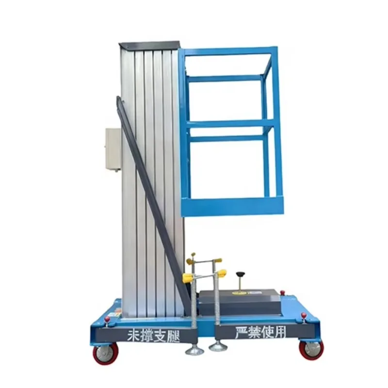 Affordable Price and Factory Direct Sale Electric Single Column Aluminum Alloy Lift Platform, Max Height 10m