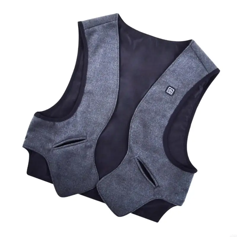 

270D мужская куртка с подогревом с питанием от USB, зимний жилет с перезаряжаемой электрической регулируемой степенью тепла для